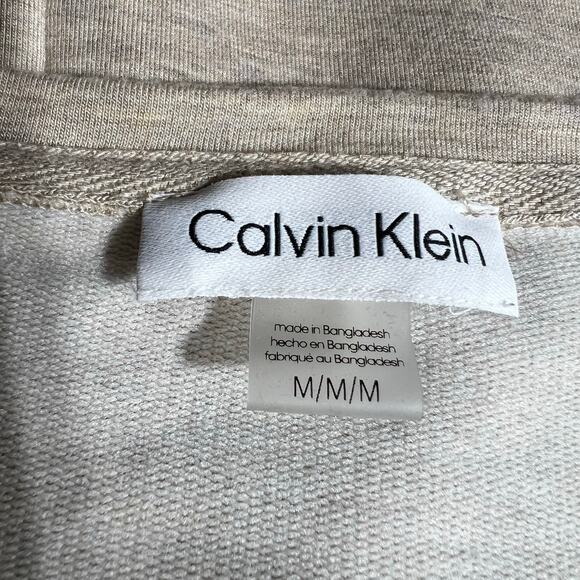 Calvin Klein Womens Blouson Dress Pullover Elastic Waist Boat Neck Beige Medium - Picture 8 of 11